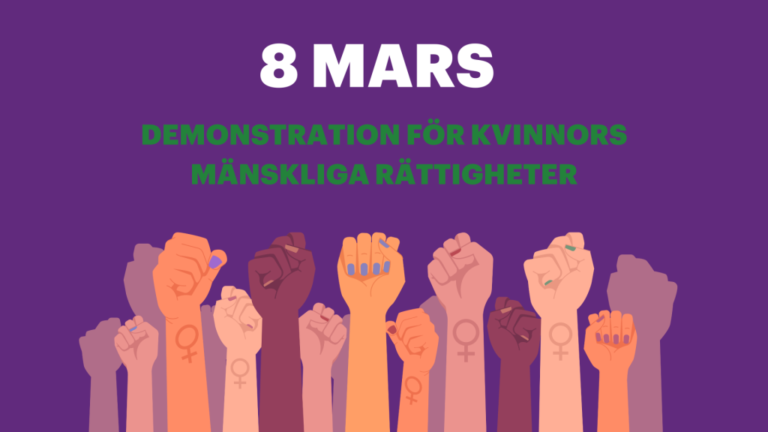 Stockholm: Demonstrera 8 mars!