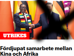 KP:s stöd till det imperialistiska Kina.